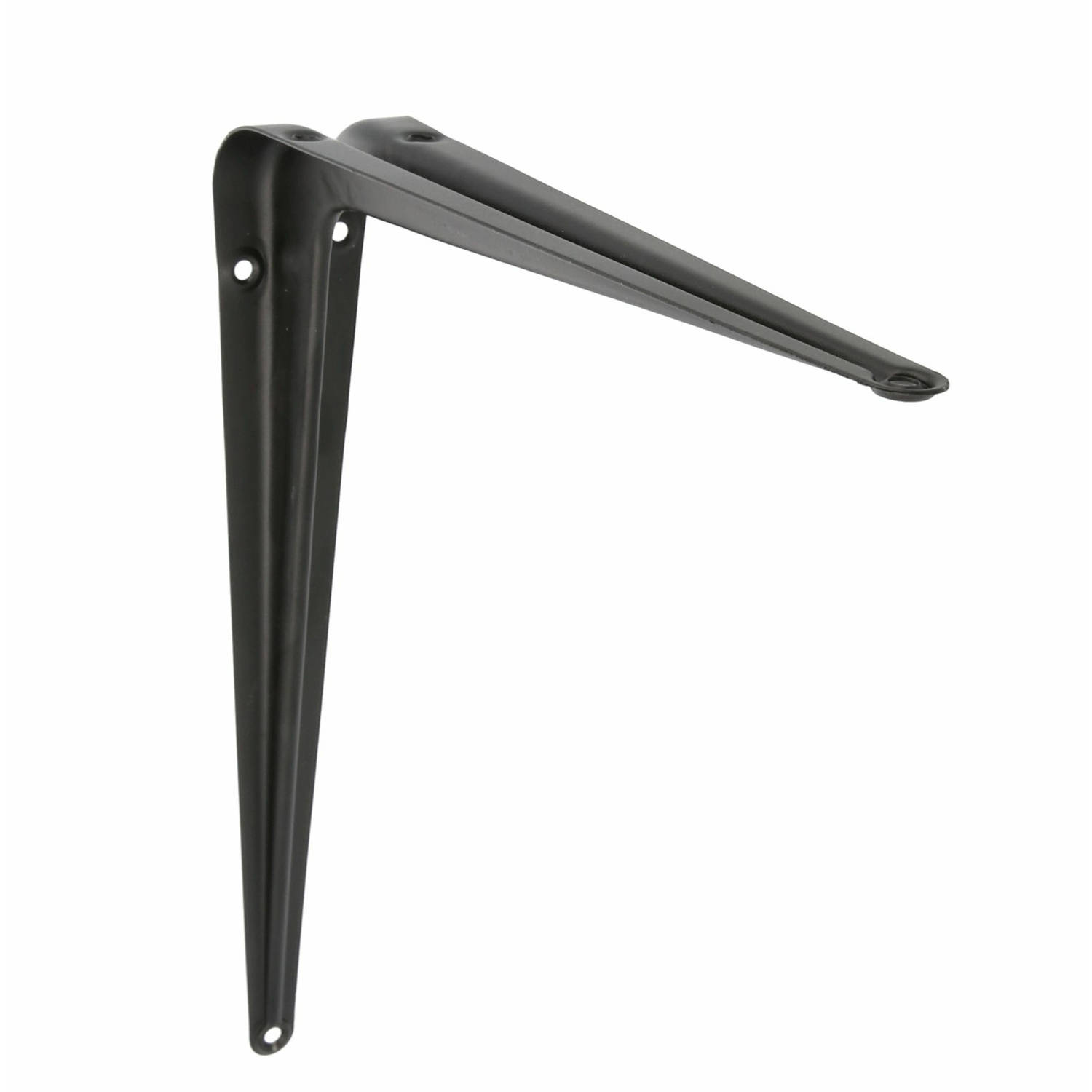 AMIG Plankdrager/planksteun van metaal - gelakt zwart - H350 x B300 mm