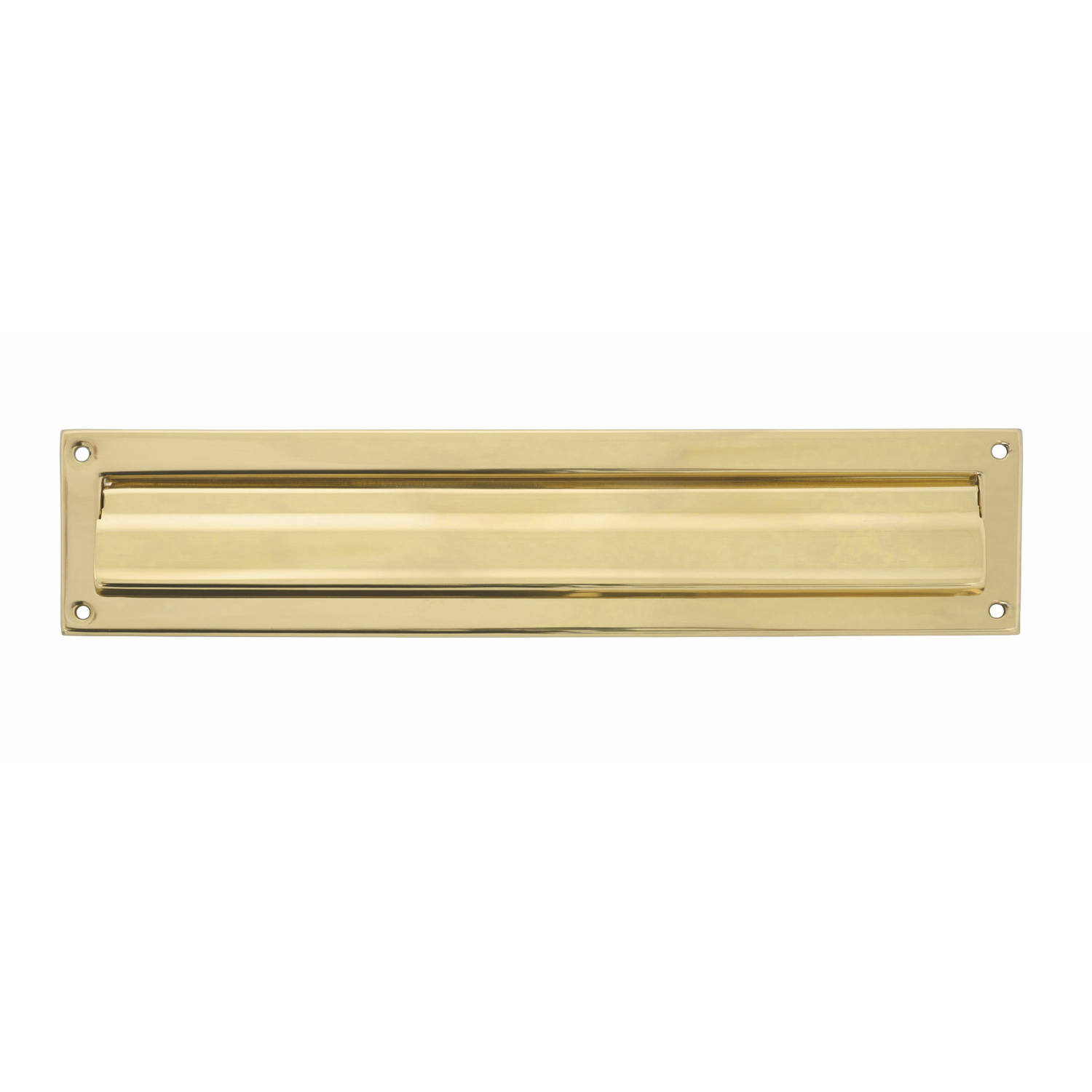 AMIG Brievenbusklep - goud - messing - 34,2 x 7,3 cm - energiebesparende brievenbus