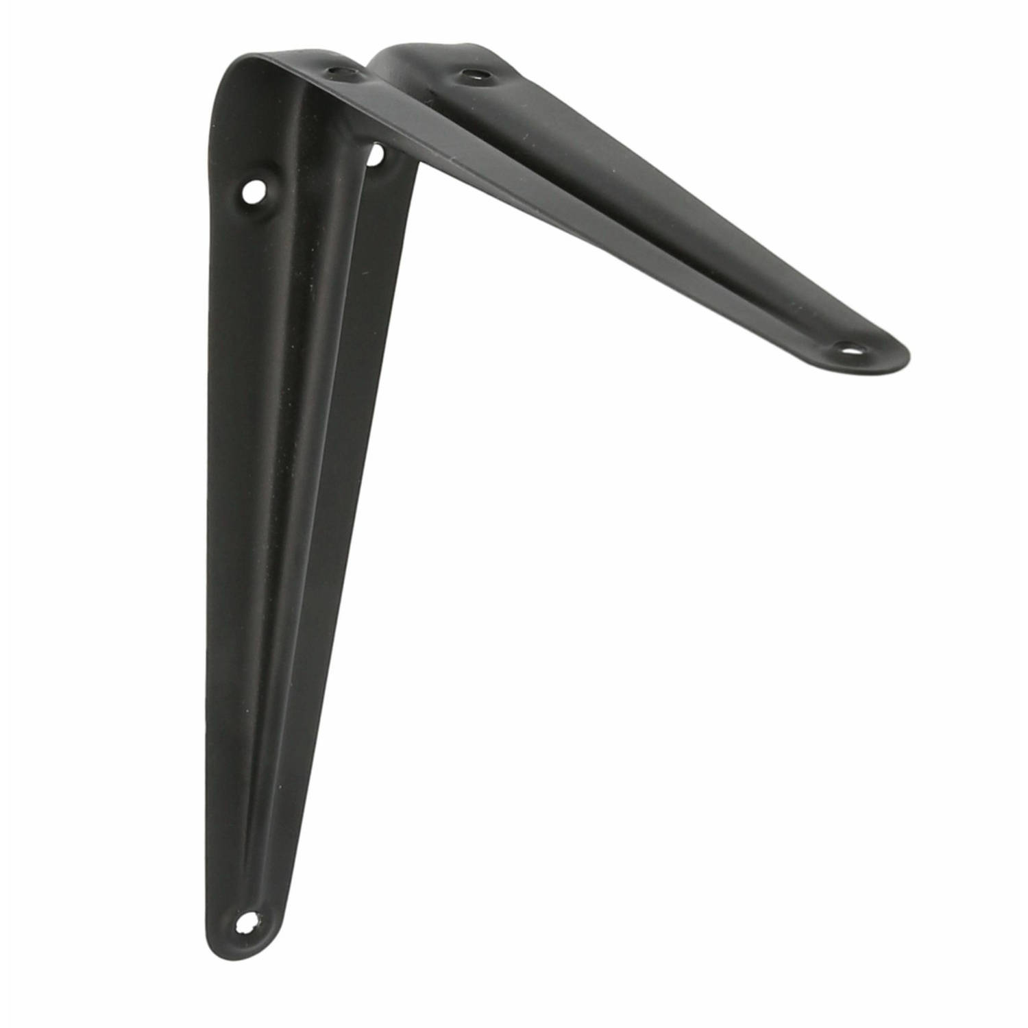AMIG Plankdrager/planksteun van metaal - gelakt zwart - H250 x B200 mm