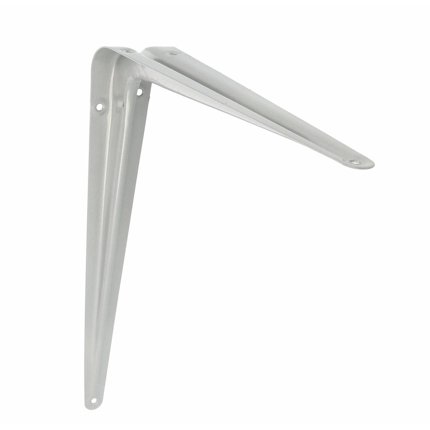 AMIG Plankdrager/planksteun van metaal - gelakt zilver - H450 x B400 mm