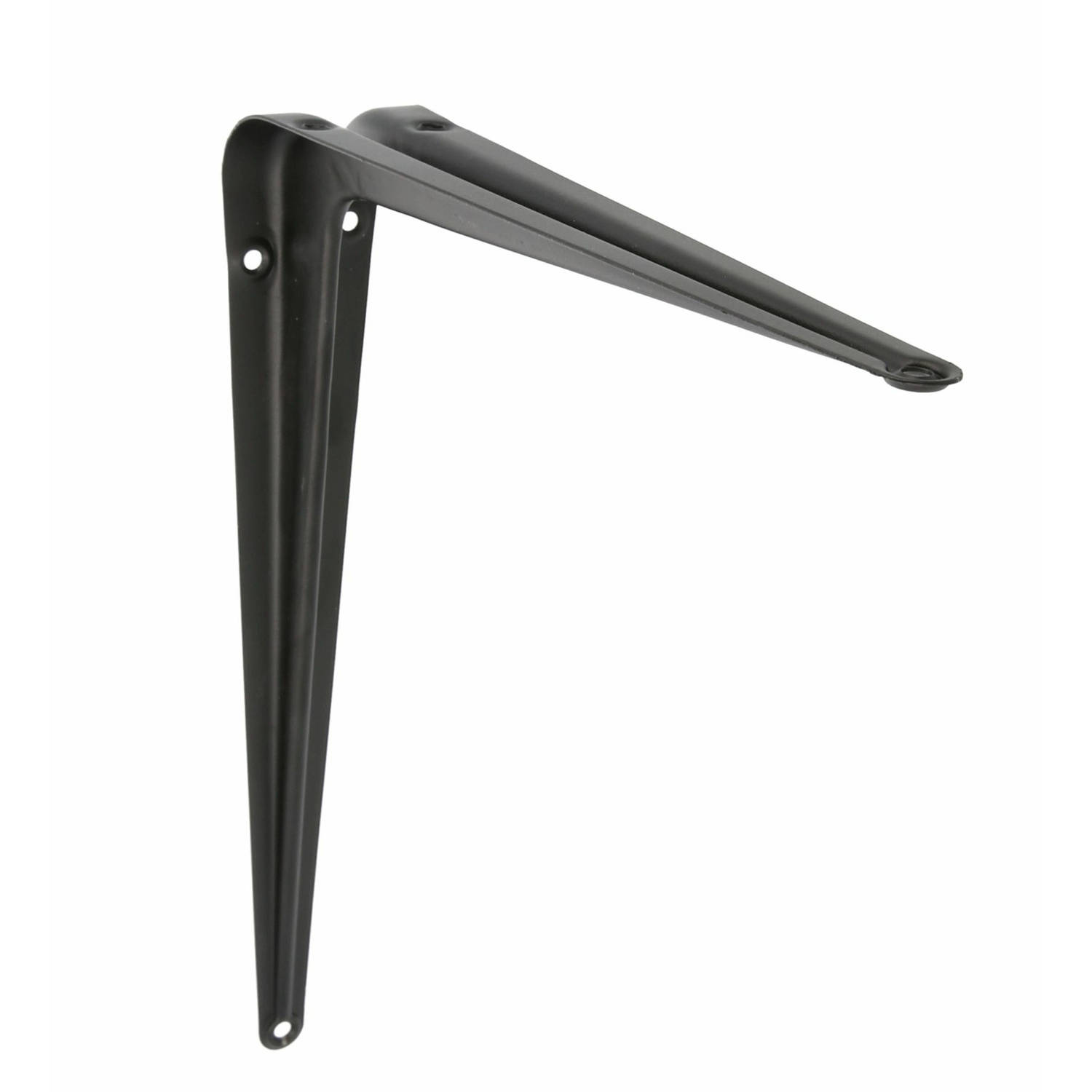 AMIG Plankdrager/planksteun van metaal - gelakt zwart - H400 x B350 mm