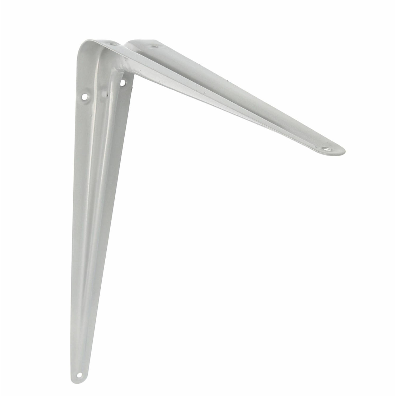 AMIG Plankdrager/planksteun van metaal - gelakt zilver - H300 x B250 mm