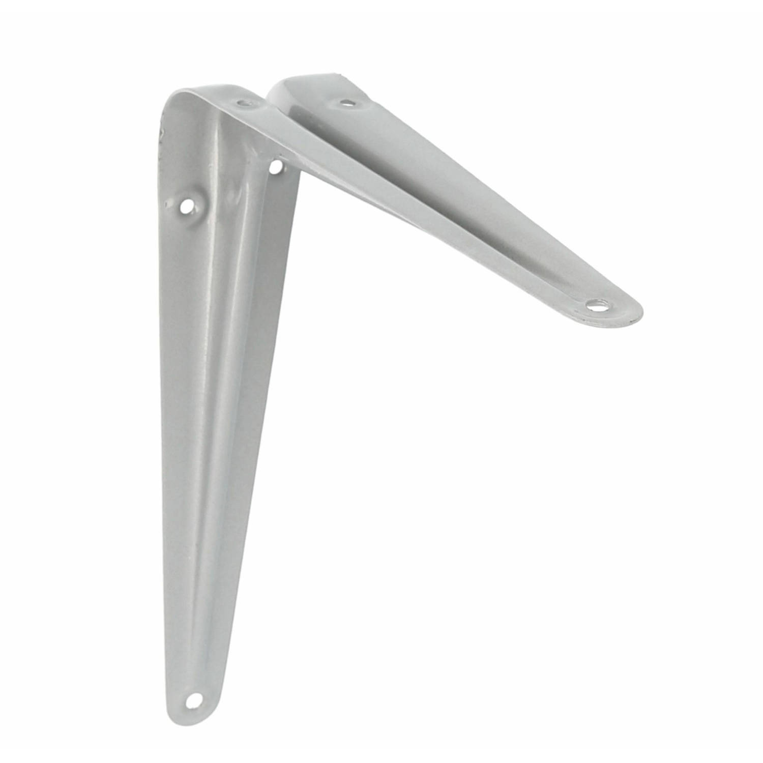 AMIG Plankdrager/planksteun van metaal - gelakt zilver - H175 x B150 mm