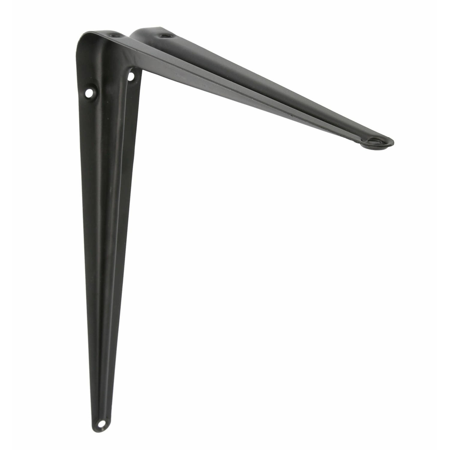 AMIG Plankdrager/planksteun van metaal - gelakt zwart - H300 x B250 mm
