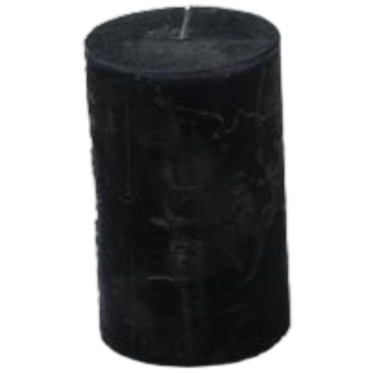 Branded by kaarsen pillar ø5cm x 8cm black set van 9
