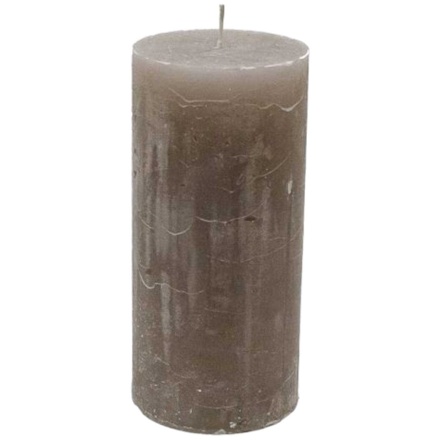 Branded by kaarsen pillar ø7cm x 15cm stone set van 6