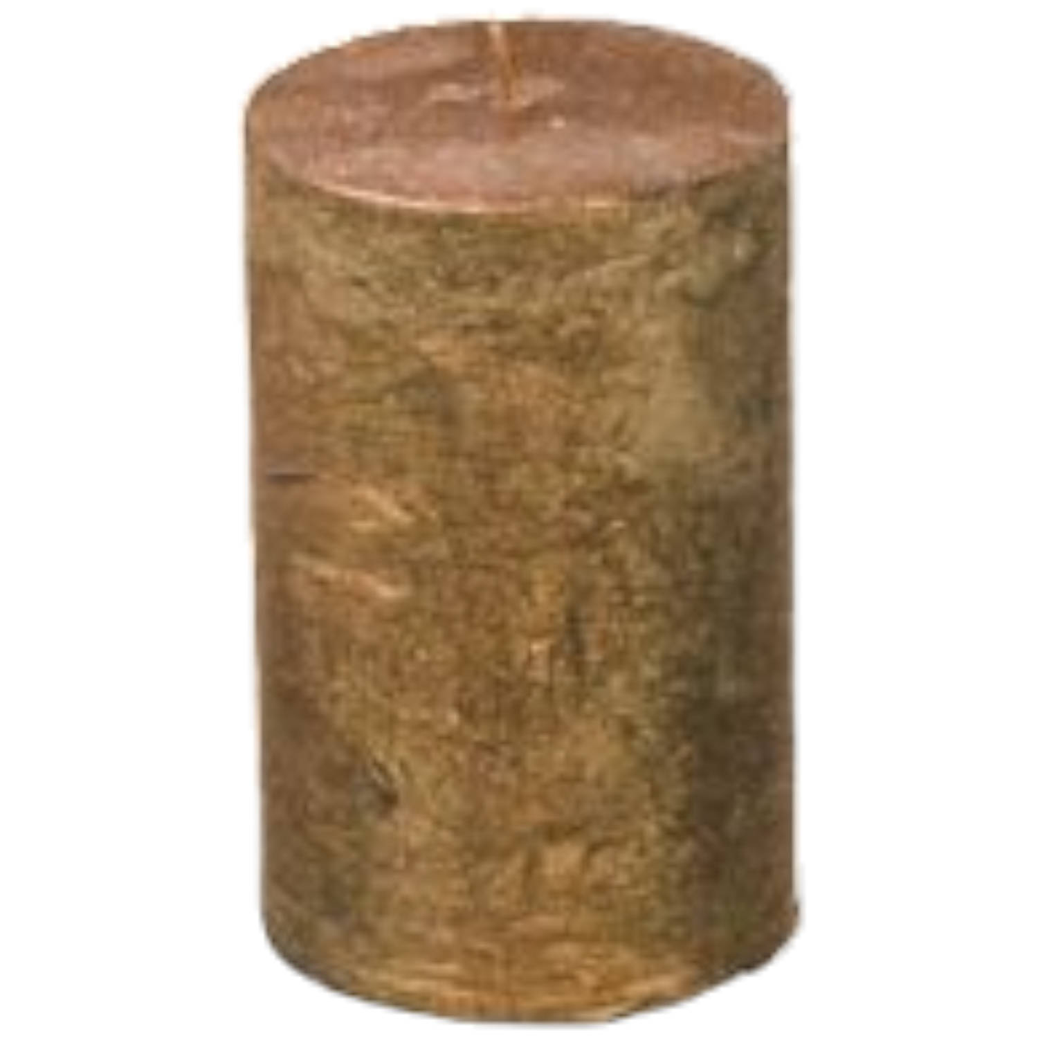 Branded by kaarsen pillar ø5cm x 8cm copper set van 9