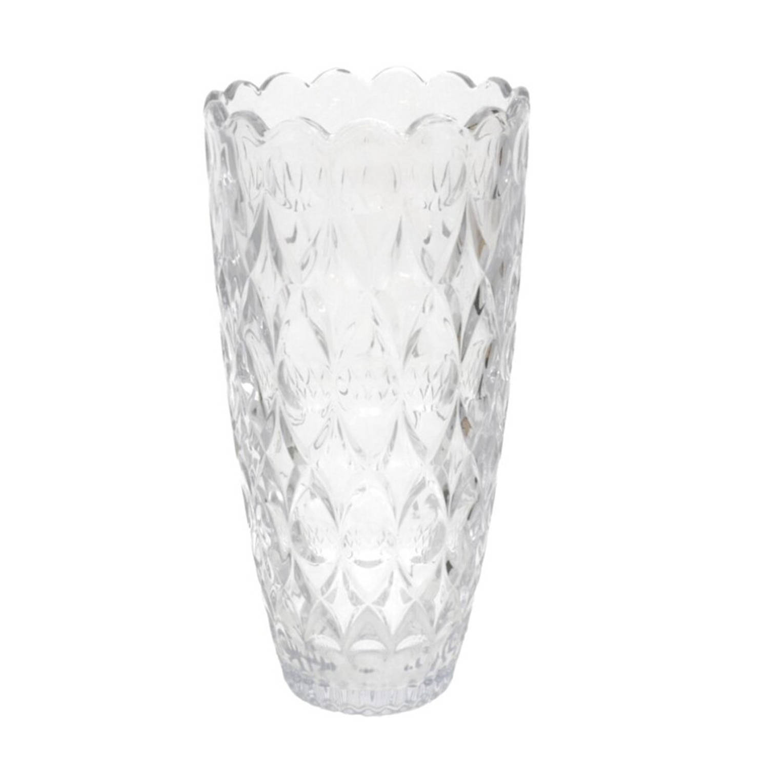Gerimport Bloemenvaas - helder glas - D15 x 30 cm - Vazen