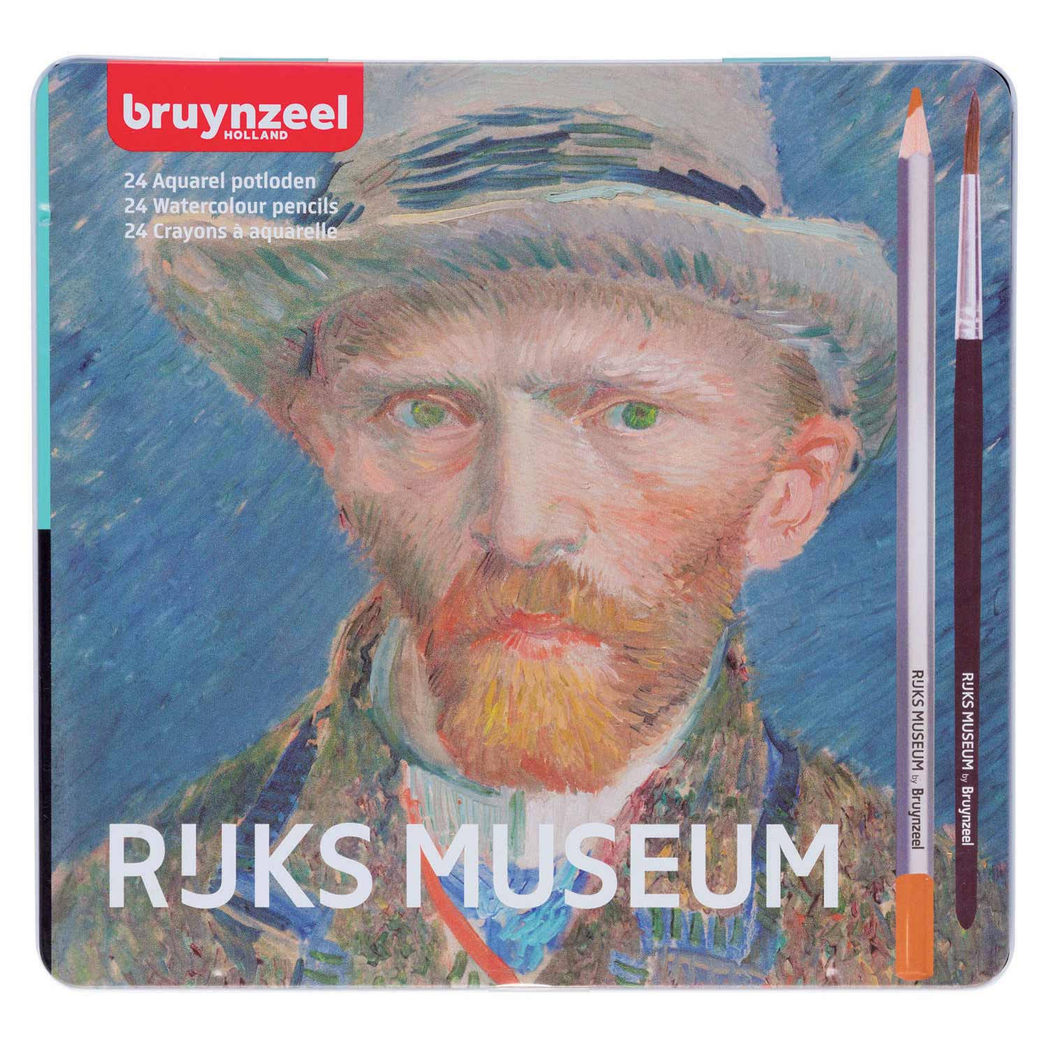 Kleurpotloden Bruynzeel aquarel Van Gogh blikà 24 stuks ...