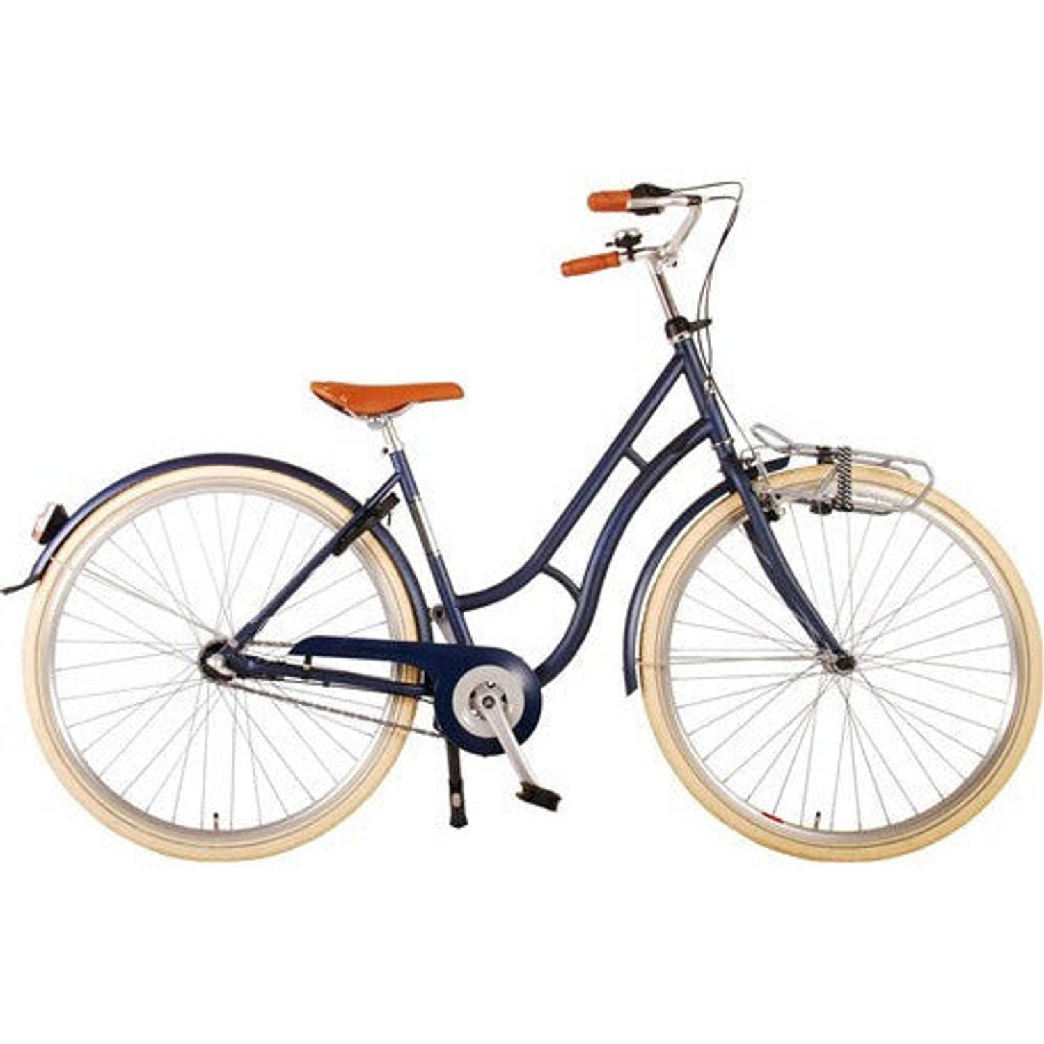 Volare 28 inch lifestyle fiets 3v 43cm jeans blauw 22808
