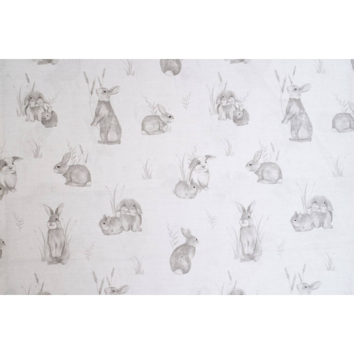 Zydante Swisstech® - Dekbedovertrekset - The Cotton Collection - White Bunny - 200x200/220 + 2*60x70 cm