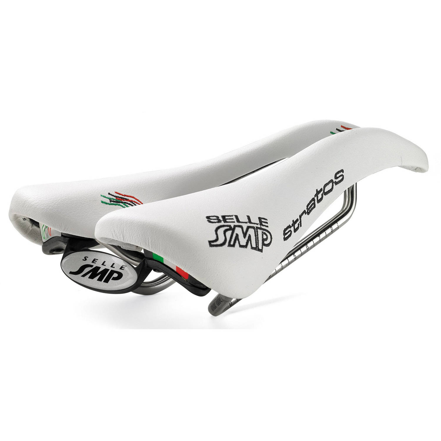 Selle SMP Pro Stratos Racefiets Zadel Wit