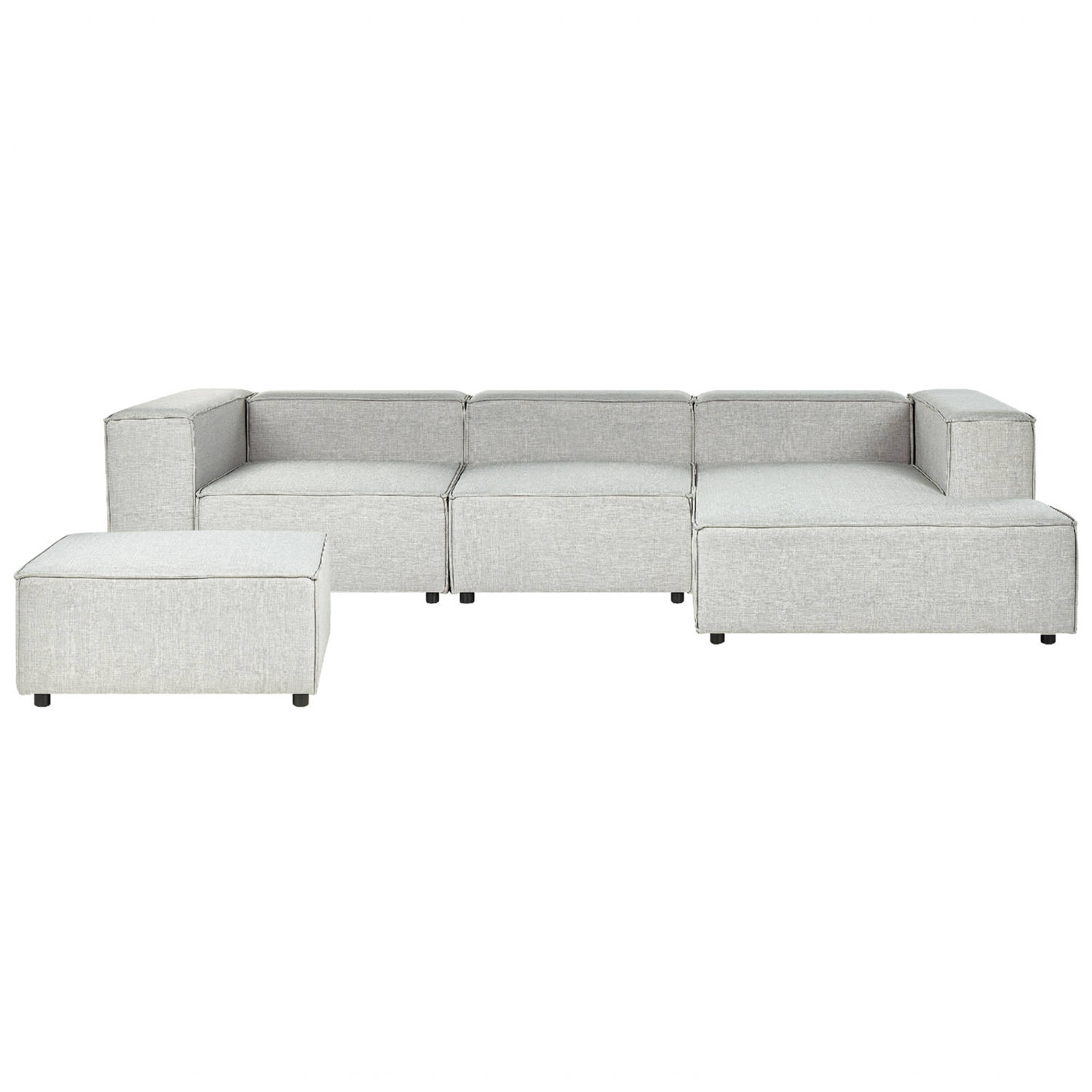 Beliani APRICA Modulaire Sofa-Grijs-Linnen