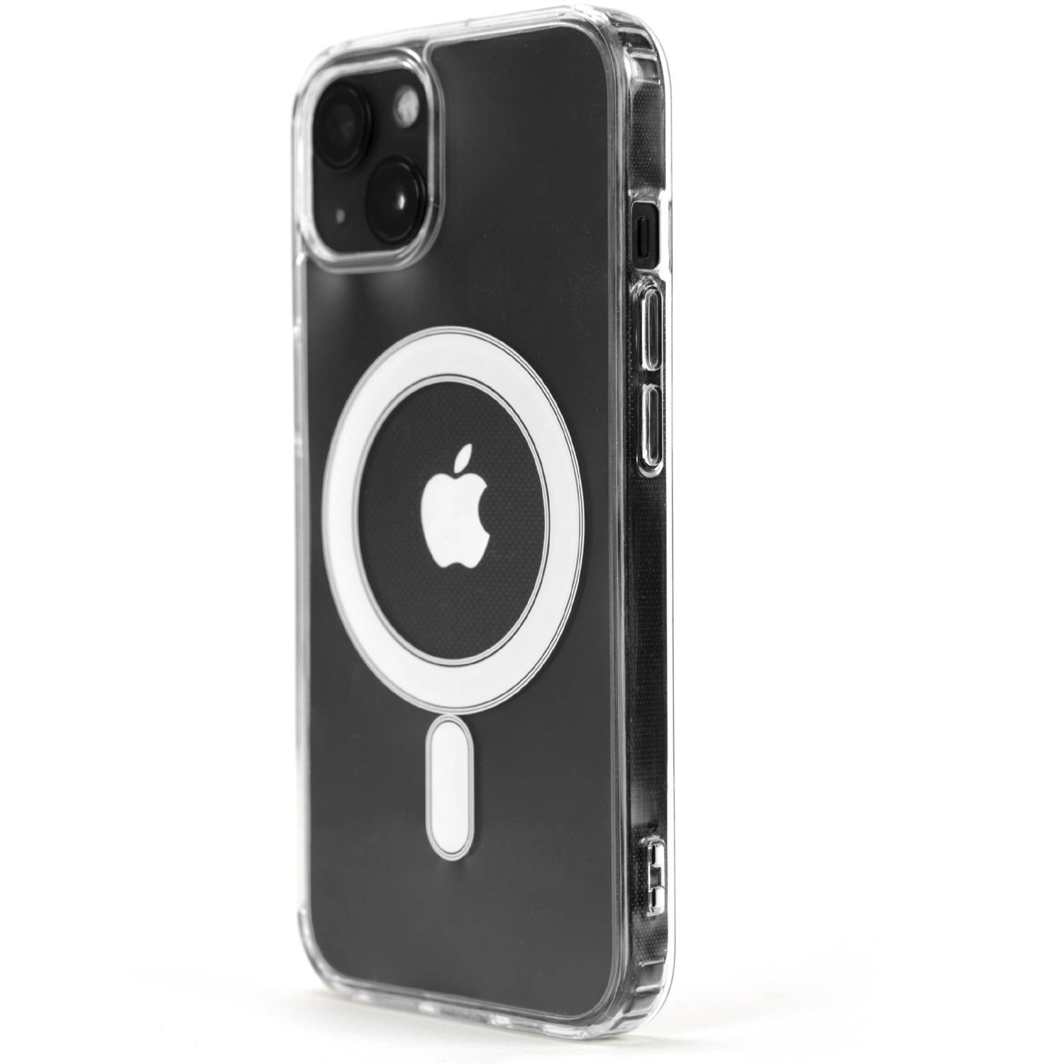 R2B® hoesje geschikt voor iPhone 14 geschikt voor magsafe - Inclusief screenprotector - Model Amersfoort - Gsm case - Transparant