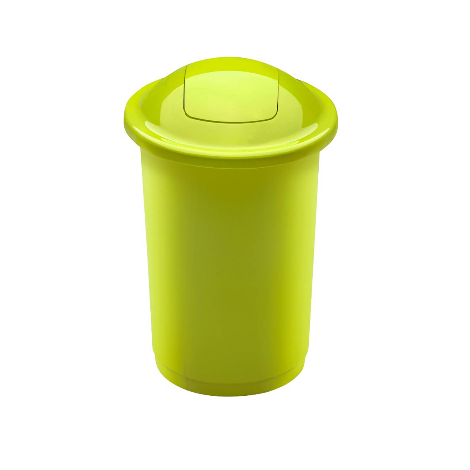 Plafor Top Bin, Prullenbak voor afvalscheiding - 50L – Groen- Afvalbak voor gemakkelijk Afval Scheiden en Recycling - Afvalemmer - Vuilnisbak voor Huishouden, Keuken en Kantoor - A