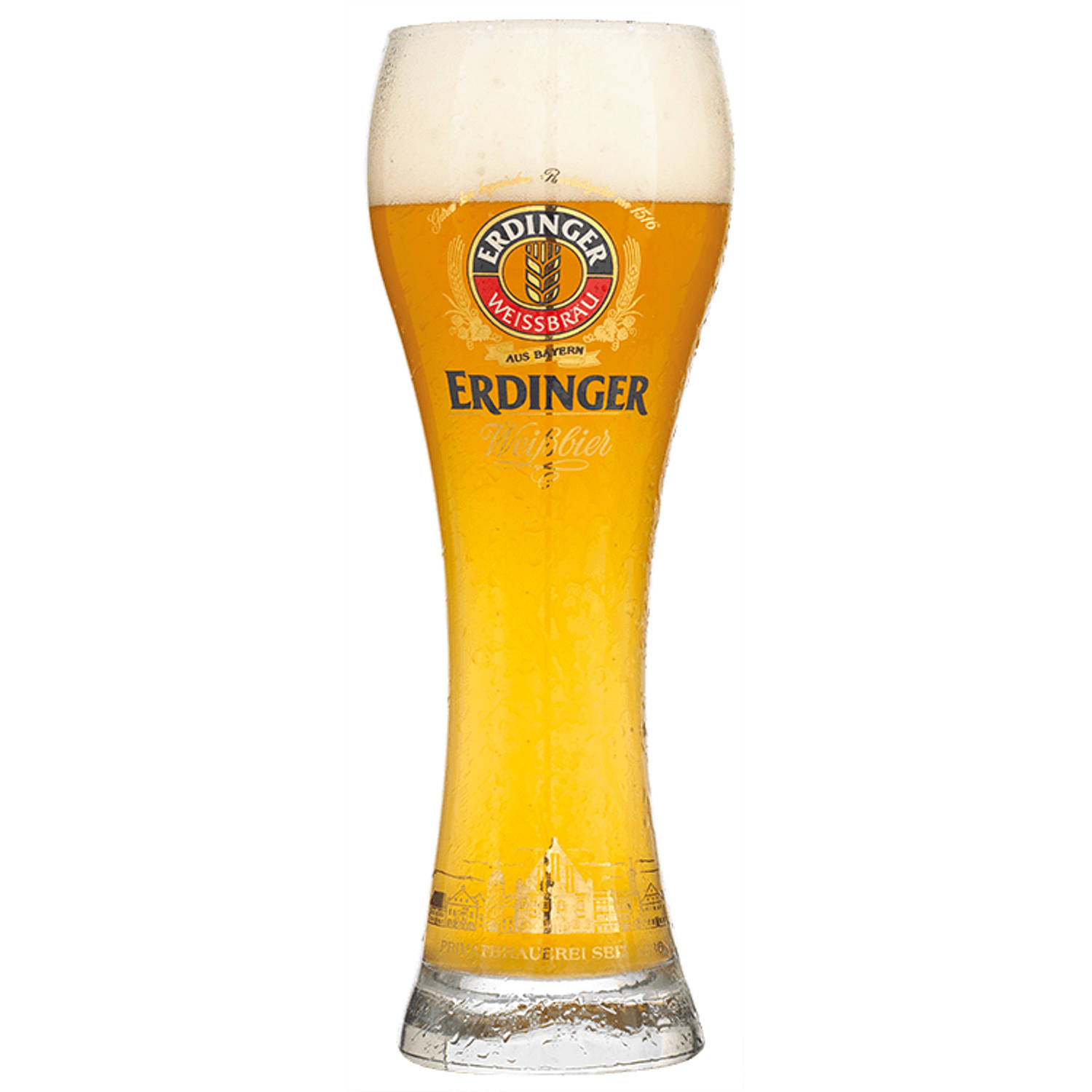 Erdinger Bierglas 50cl - Bier Glas 0,5 l - Taps Toelopend - 500 ml