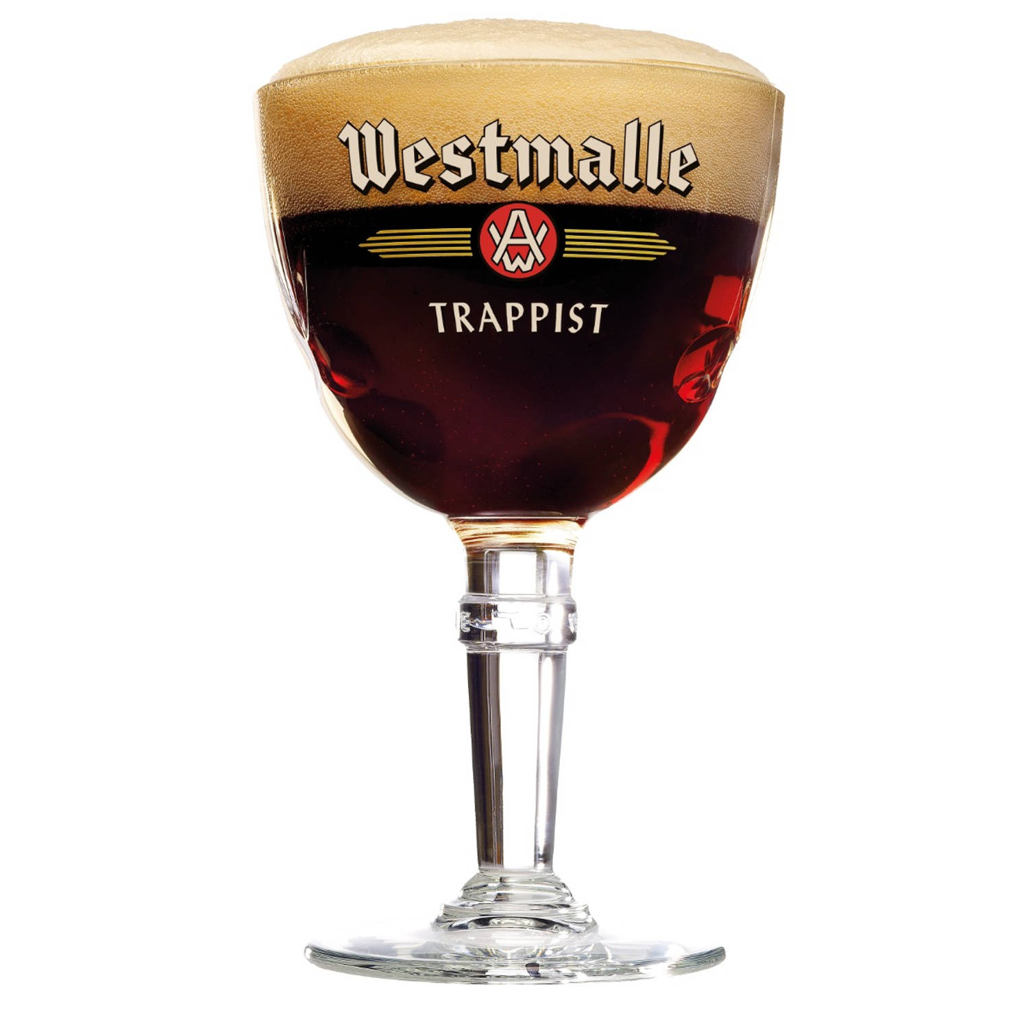 Westmalle Bierglas op Voet 33cl - Bier Glas 0,33 l - 330 ml