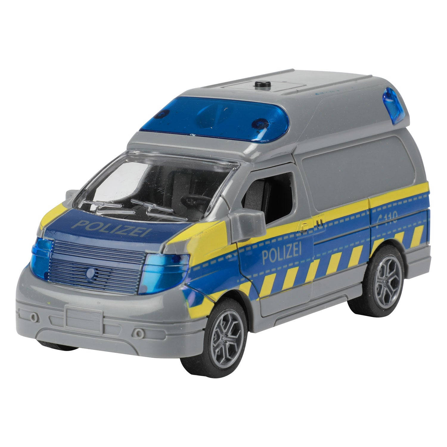 Toi-Toys & Trucks Frictie Politiebusje (DE) met Licht en Geluid