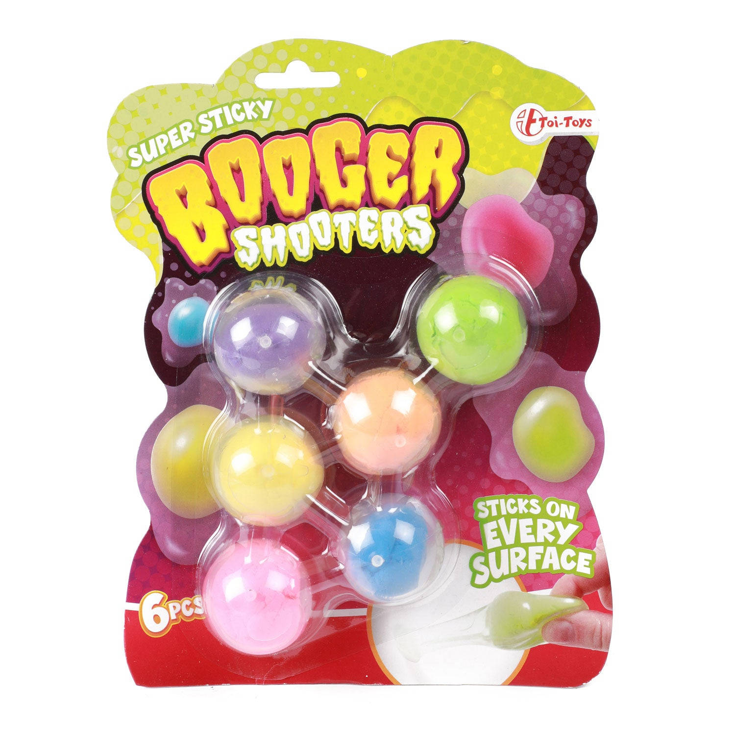 Toi Toys Vingerkatapult Super Sticky Booger Shooters 6 Op Kaart