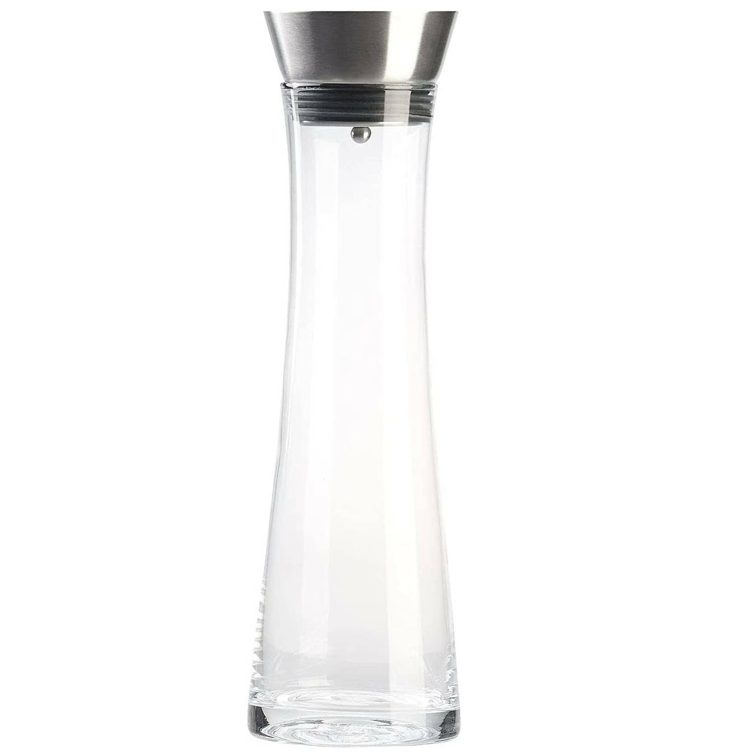 Karaf Waterkan RVS Zeef Glas 9.5 x 30 cm 1 liter
