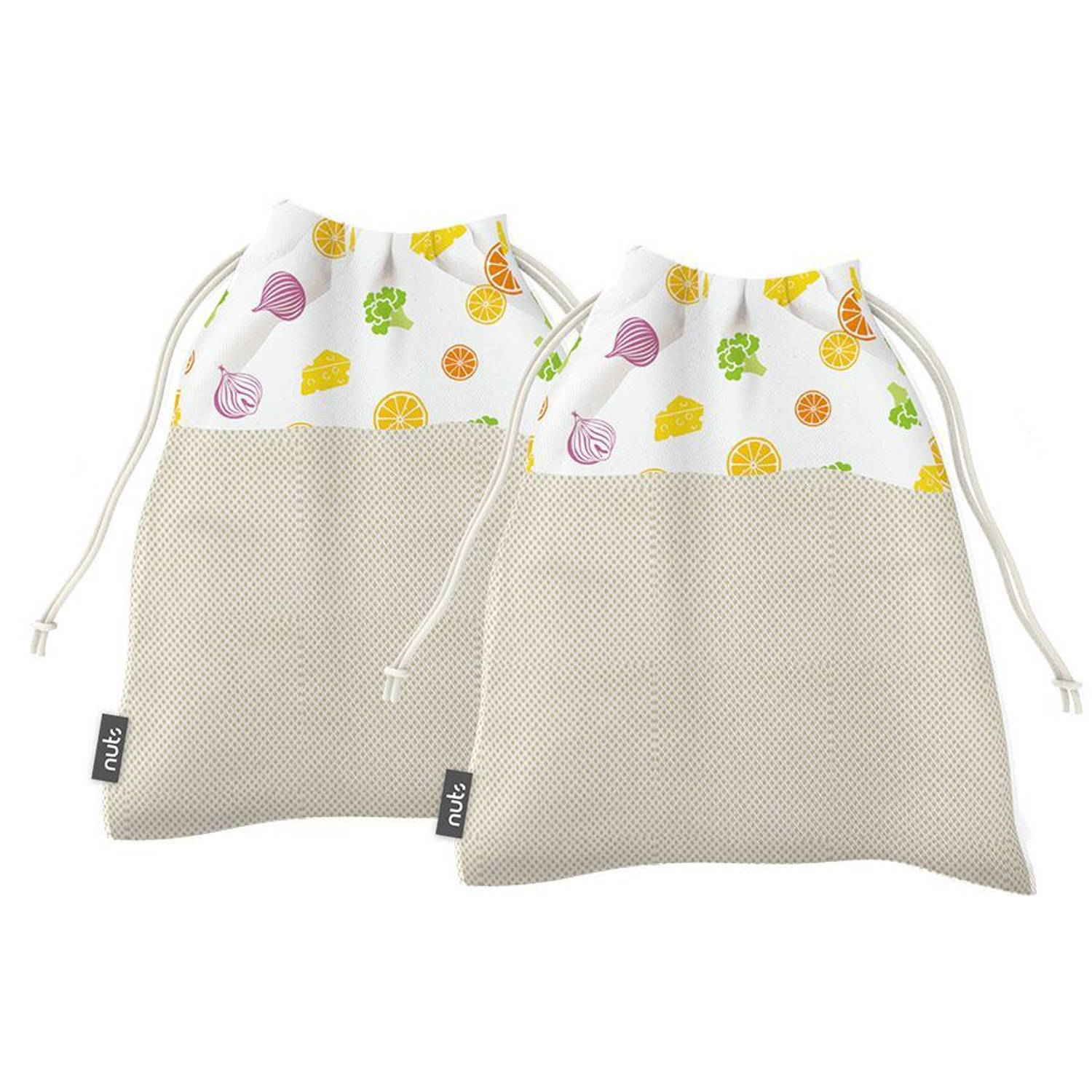 Bee's Wax - Fruit & Vegetable Mesh Produce Bags Set of 2 Small