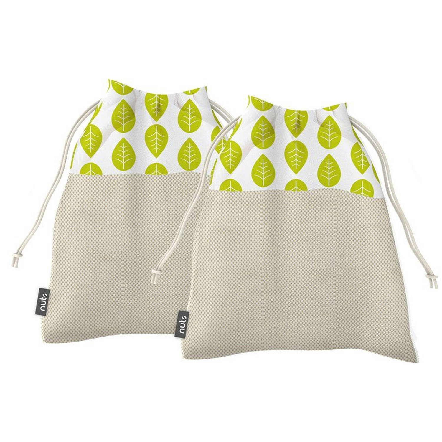 Bee's Wax - Leaves Mesh Produce Bags Set of 2 Small