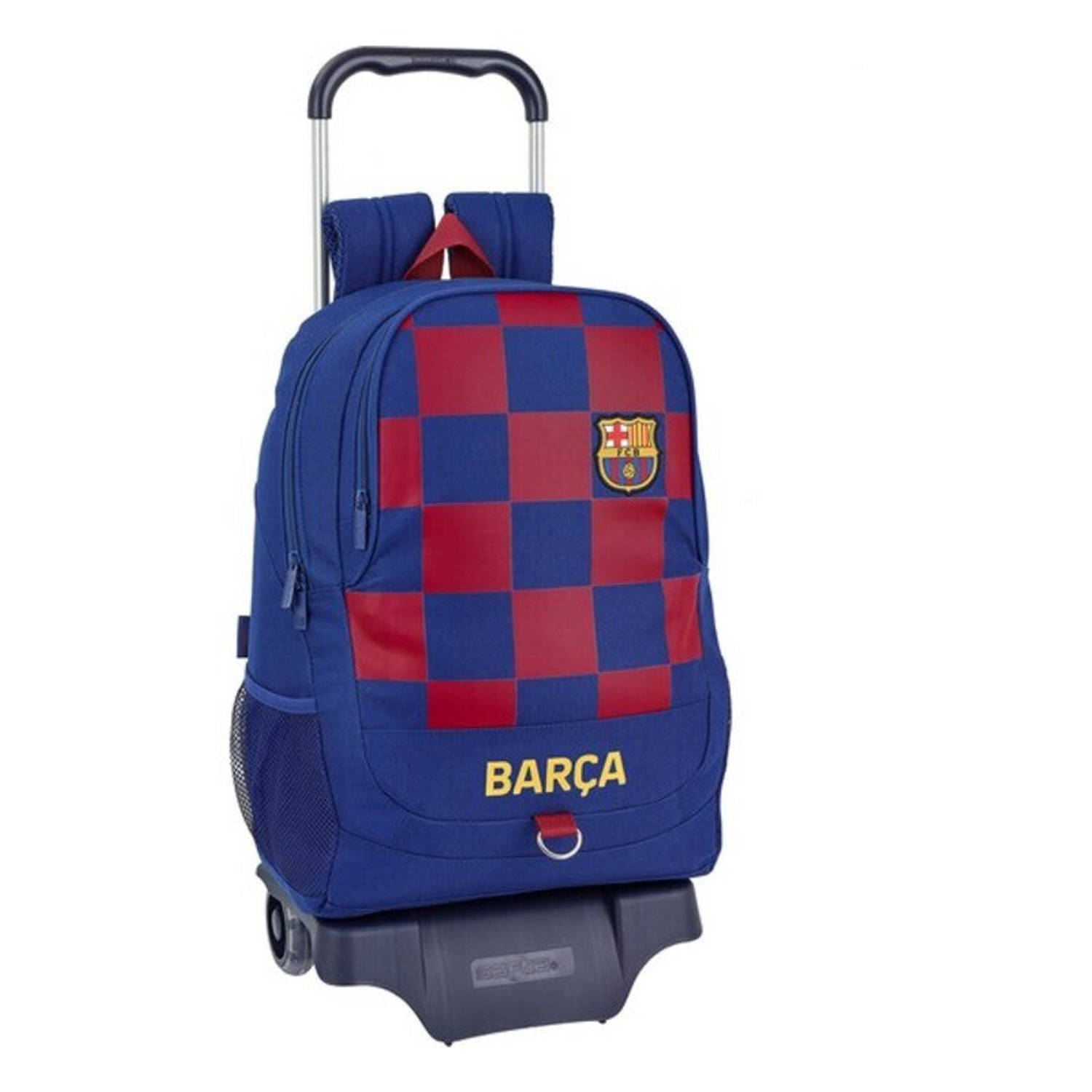 Schoolrugzak met Wielen F.C. Barcelona Marineblauw