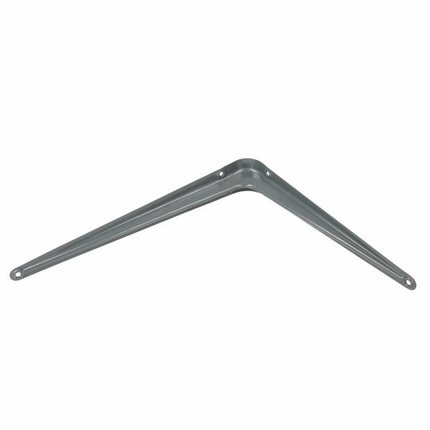AMIG Plankdrager/planksteun van metaal - gelakt grijs - H300 x B250 mm - Plankdragers