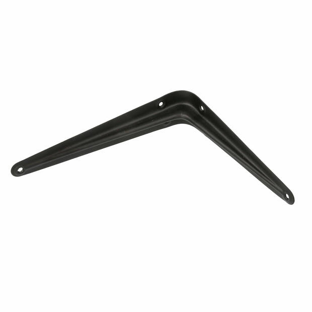AMIG Plankdrager/planksteun van metaal - gelakt zwart - H175 x B150 mm - Plankdragers