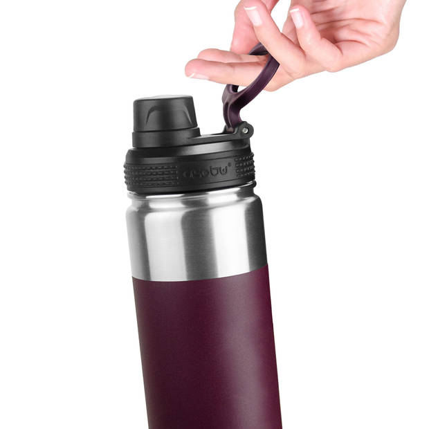 Asobu Alpine Flask Bottle - bordeaux - 0.53 L