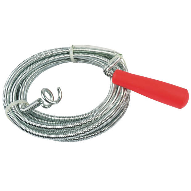 Bruder Mannesmann Rioolveer gootsteenontstopper - metaal - 5 meter - dia 9 mm - Ontstoppers / ploppers