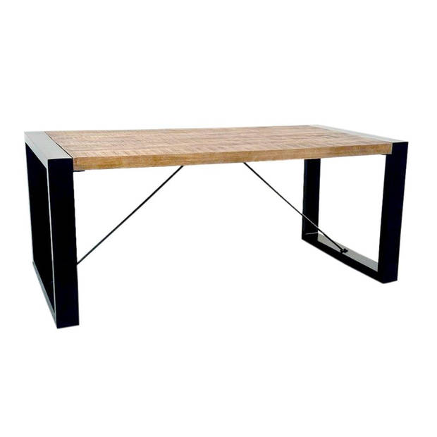 Eettafel rechthoekig mangohout Jonas 140cm duurzaam mango tafel eetkamertafel hout