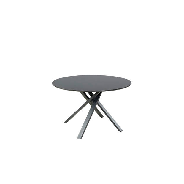 Eettafel rond Ronsi Antoinette zwart 130cm ronde tafel