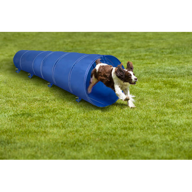 maxxpro Hondentunnel - Agility voor de Hond - Opvouwbaar - Lichtgewicht - met Draagtas en Grondpinnen - 3M