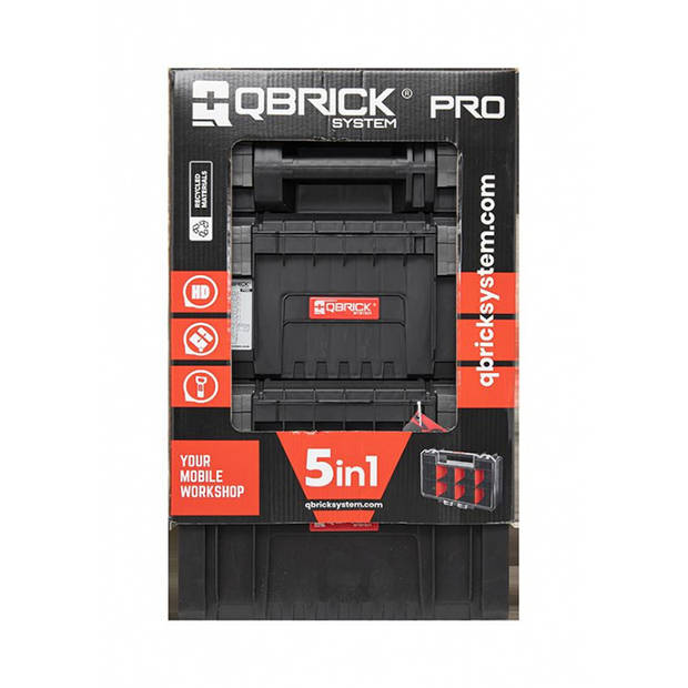 QBRICK System PRO Set 5v1 - Kar, Gereedschapskist, Gereedschapskist, Organizer 100 een Organizer Multi