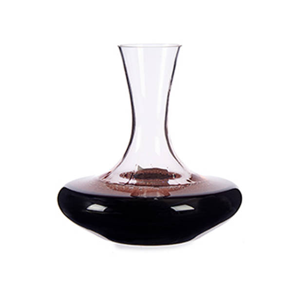 Arte Regal wijn karaf / decanteer schenkkan - glas - 1,5 liter - 21 x 24 cm - wijn laten luchten - Decanteerkaraf