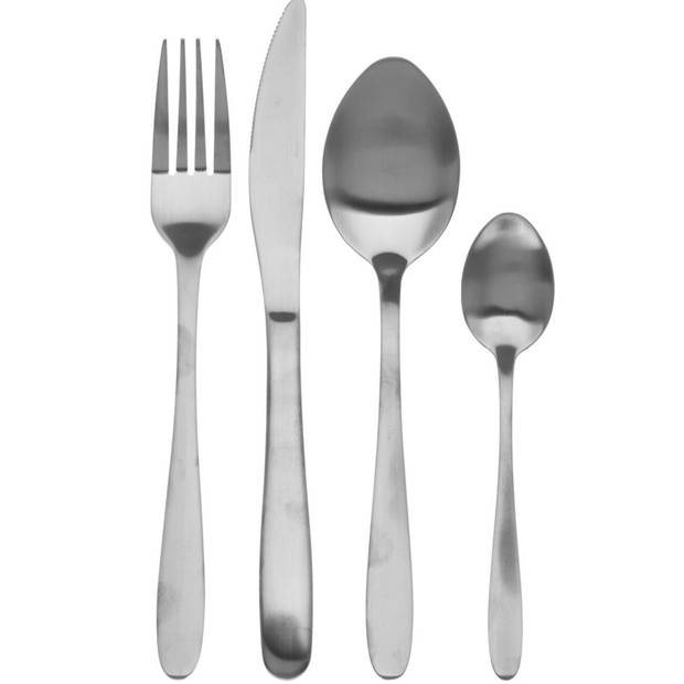 Excellent Houseware Bestekset Tableware Collection - 48-delig - zilver - RVS - 12 personen - Besteksets