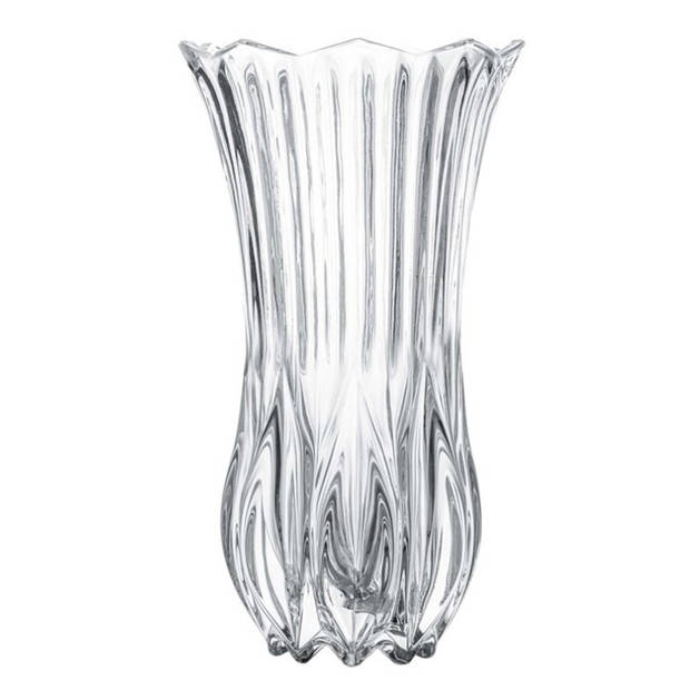 Gerimport Bloemenvaas - helder glas - D13 x 23 cm - Vazen