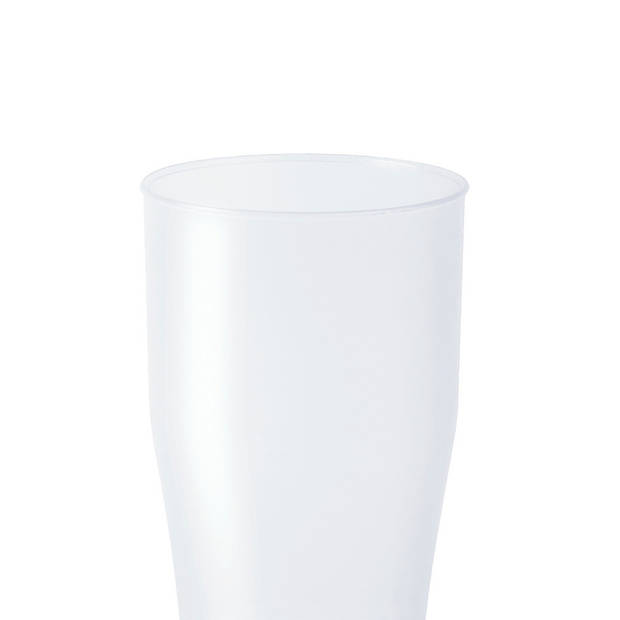 Juypal longdrink glas - 8x - wit - kunststof - 450 ml - herbruikbaar - Drinkglazen