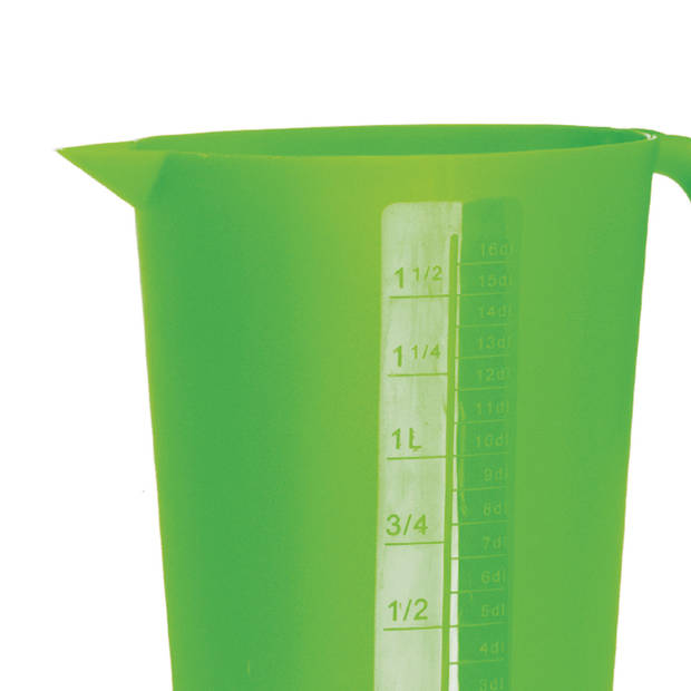 Juypal maatbeker - groen - 1,75 liter - kunststof - L22 x H20 cm - Maatbekers