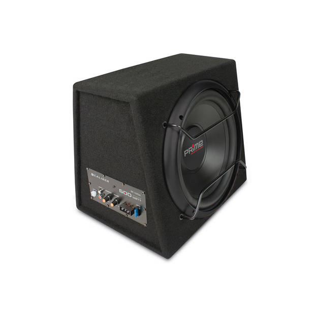 Caliber Subwoofer met ingebouwde Versterker 600 Watt - 12 Inch Woofer - 25 tot 3500 Hz Crossover - RCA (BC112SA)