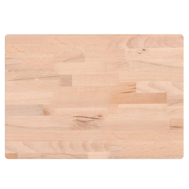 vidaXL Snijplank 50x35x4 cm massief beukenhout