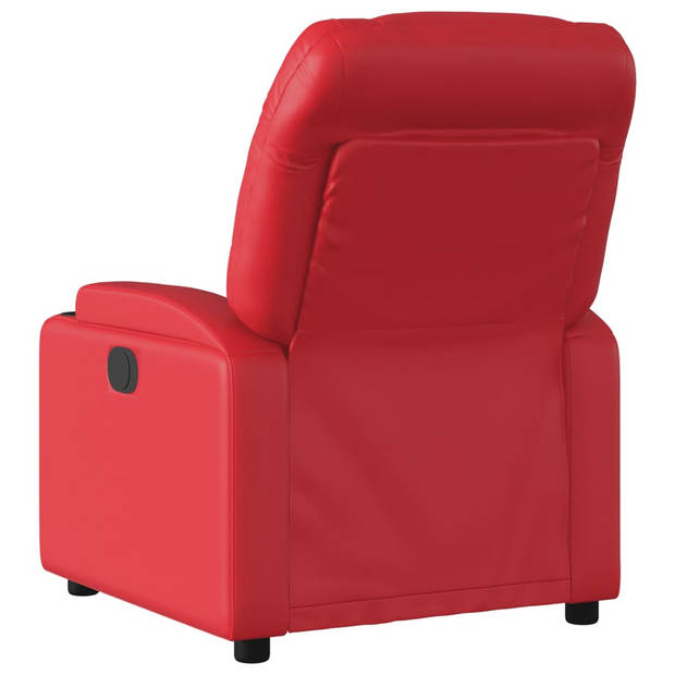 vidaXL Fauteuil verstelbaar kunstleer rood