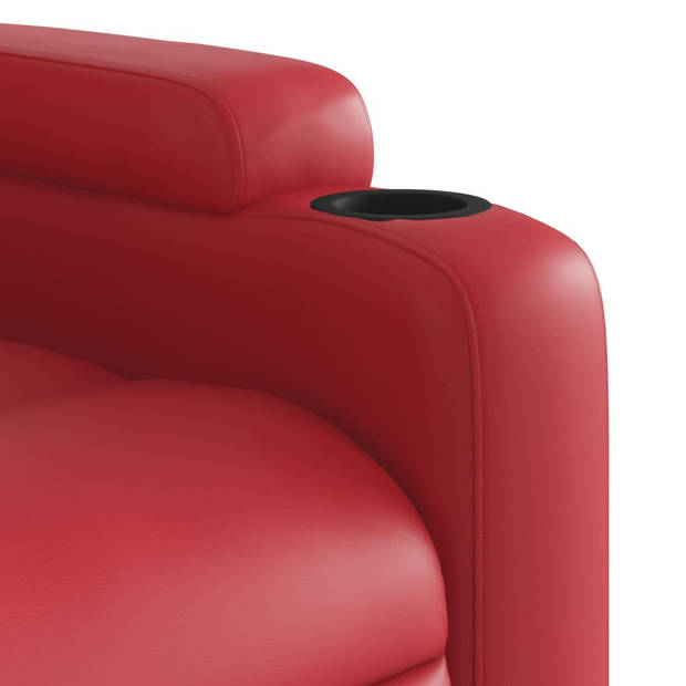 vidaXL Fauteuil verstelbaar kunstleer rood