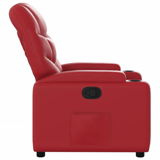 vidaXL Fauteuil verstelbaar kunstleer rood