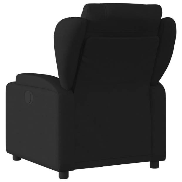 vidaXL Fauteuil verstelbaar stof zwart