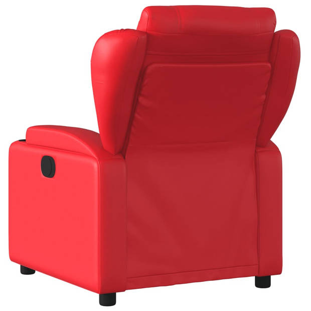 vidaXL Fauteuil verstelbaar kunstleer rood