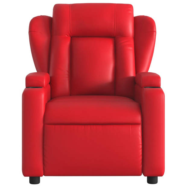 vidaXL Fauteuil verstelbaar kunstleer rood