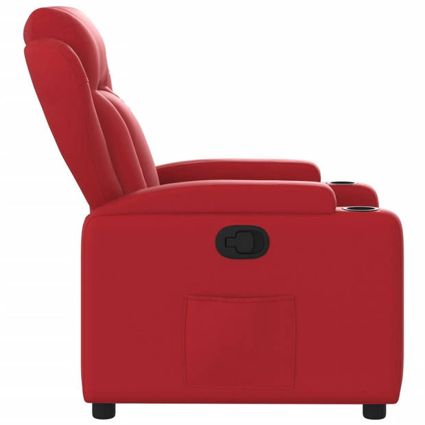 vidaXL Fauteuil verstelbaar kunstleer rood