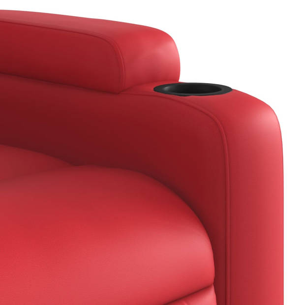 vidaXL Fauteuil verstelbaar kunstleer rood